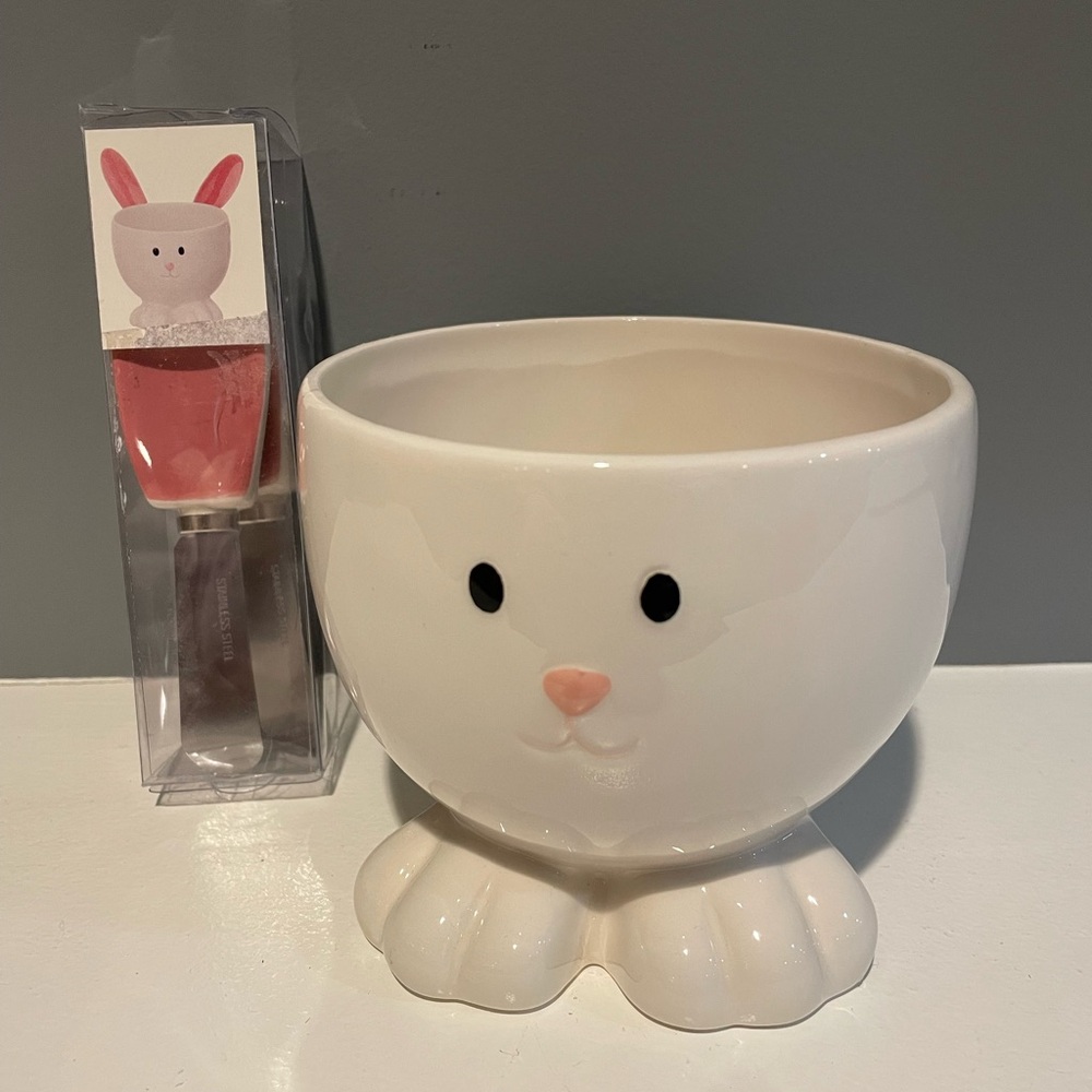 Bunny 🐰 Dip Bowl with Spreaders